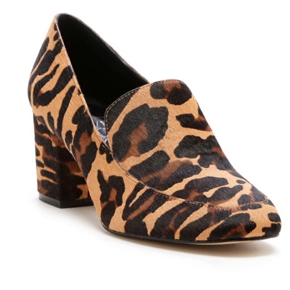 NEW Sole Society So-Marian Leopard Chunky Heels‎ 6.5 B38